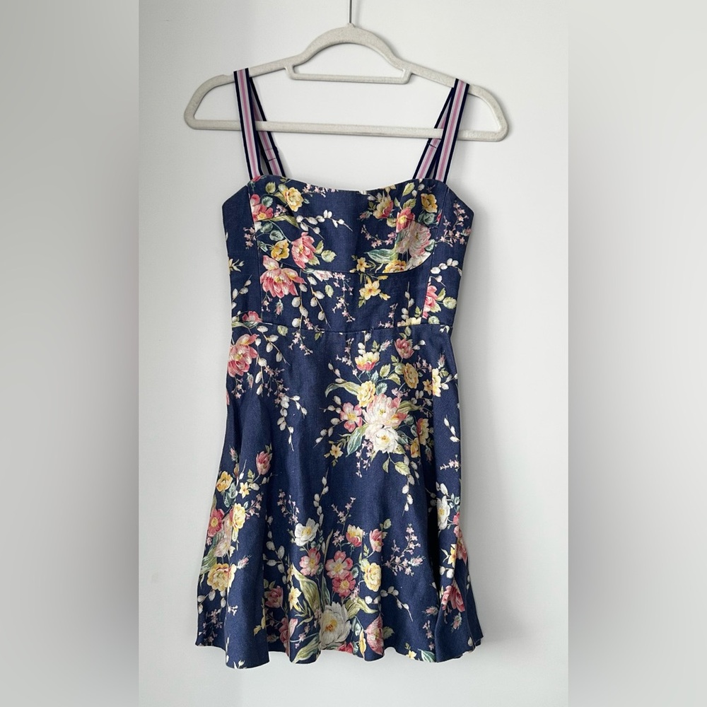 Zimmermann Navy Floral Dress